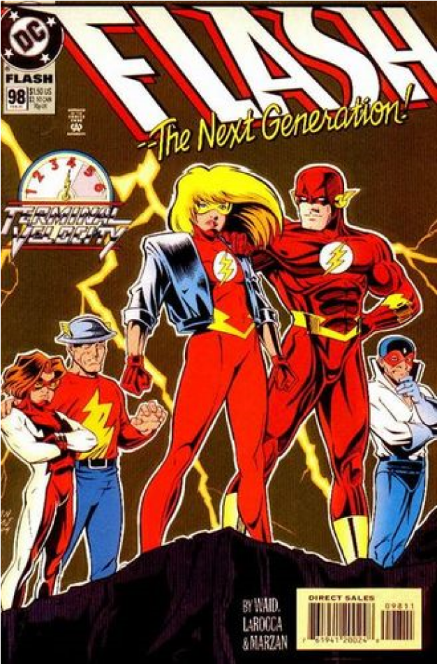 Купете Comics 1995-02 Flash - Terminal Velocity Flash Clipart (950x950), Png Download