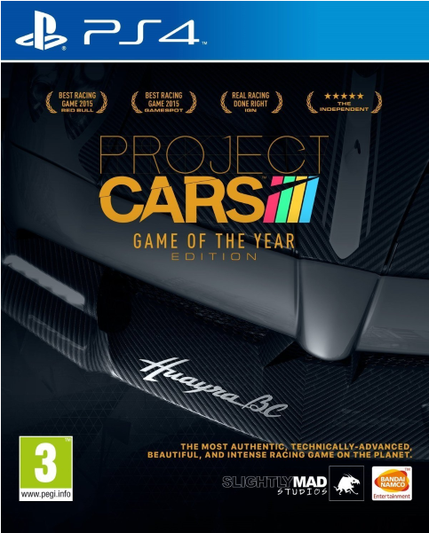 Game Of The Year Edition [playstation 4] - Project Cars Game Of The Year Edition Ps4 Clipart (600x600), Png Download