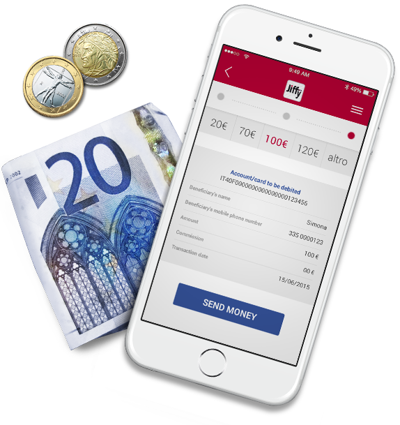 Pay And Send Money In Real Time, Via Smartphone, In - 20 Euro Clipart (574x609), Png Download