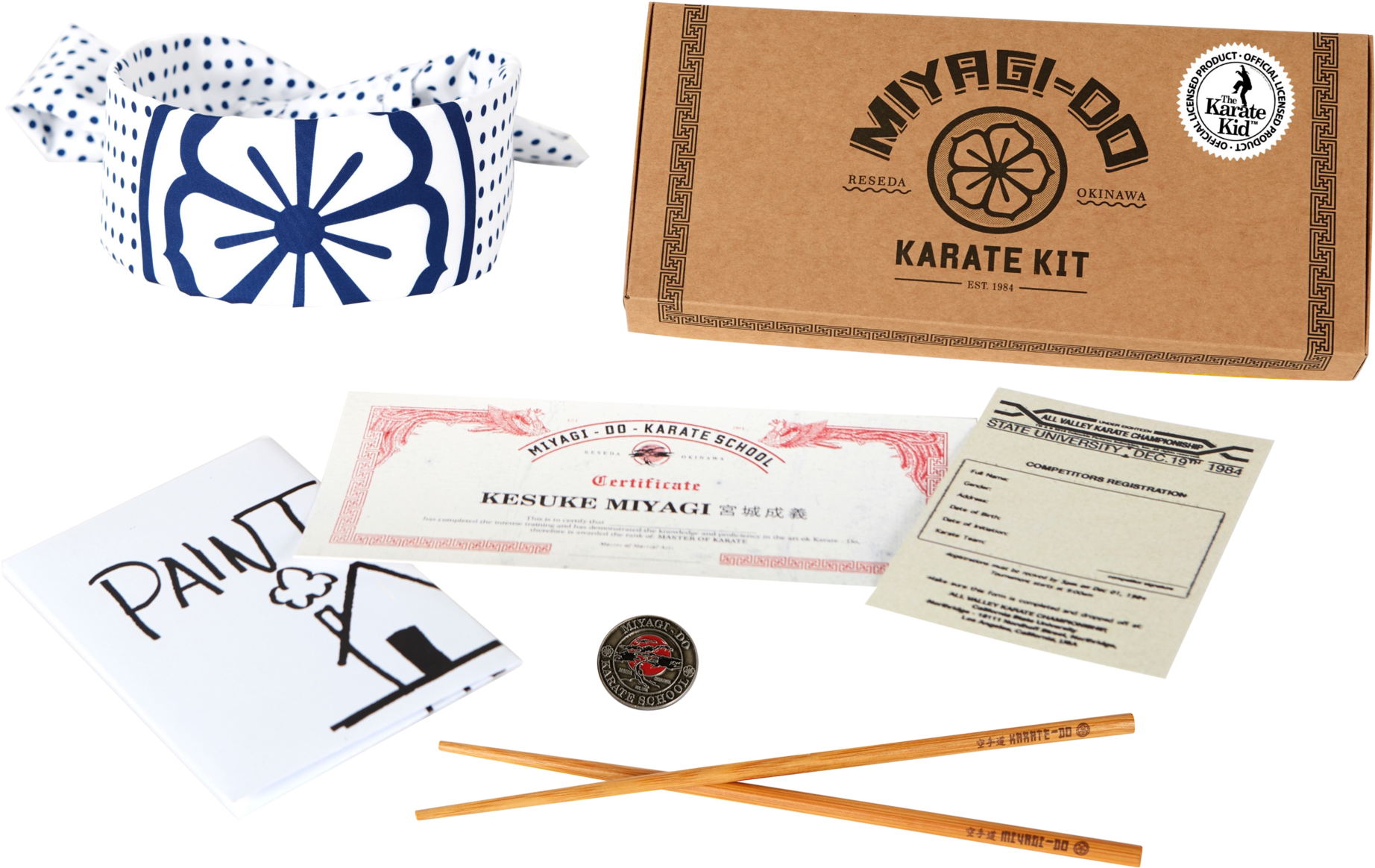 Karate Kid Miyagi-do Karate School Kit - Miyagi Do Karate Kid Clipart (2048x1357), Png Download
