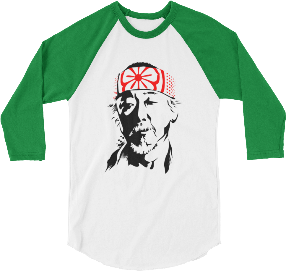 Miyagi 3/4 Sleeve Raglan Shirt - Warrior Of Sunlight T Shirt Clipart (1000x1000), Png Download