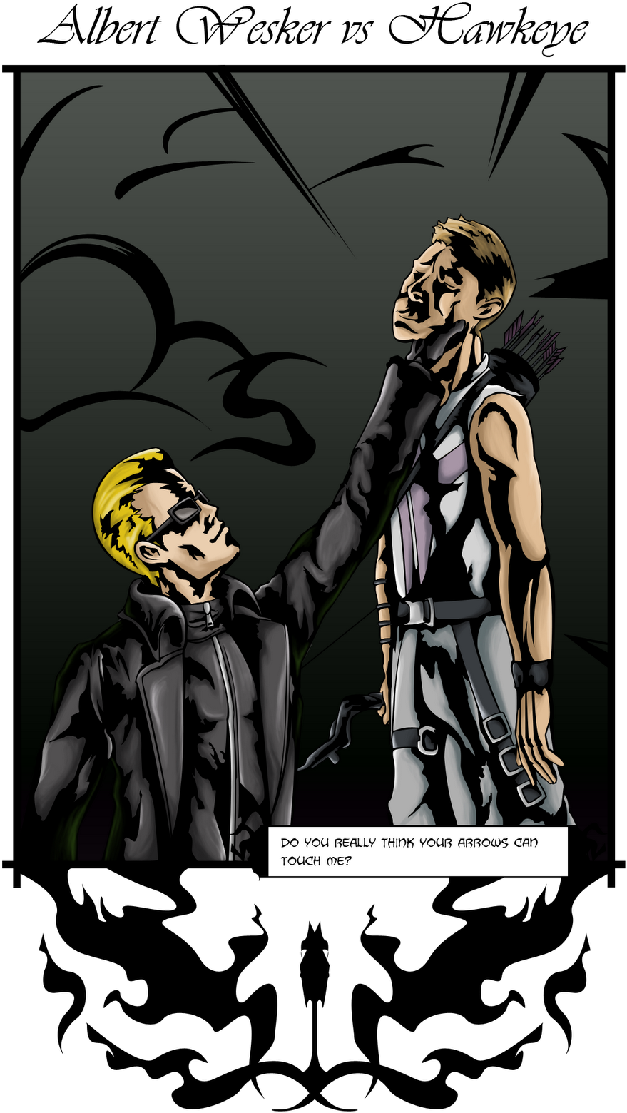 Albert Wesker Vs - Illustration Clipart (998x1600), Png Download