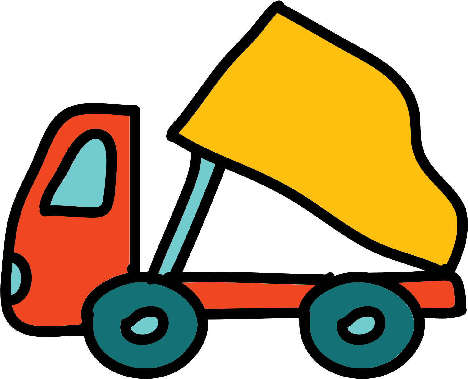 Truck Icon Free - รถ เครน การ์ตูน Png Clipart (1600x1600), Png Download