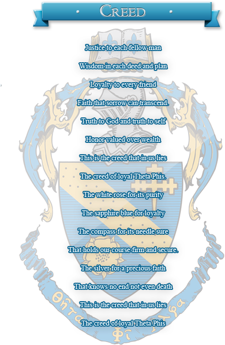 The Creed Of Theta Phi Alpha - Theta Phi Alpha Logo Clipart (492x692), Png Download