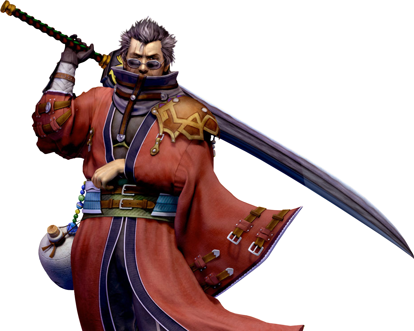 Auron Copy - Final Fantasy 10 Character Auron Clipart (1451x1158), Png Download