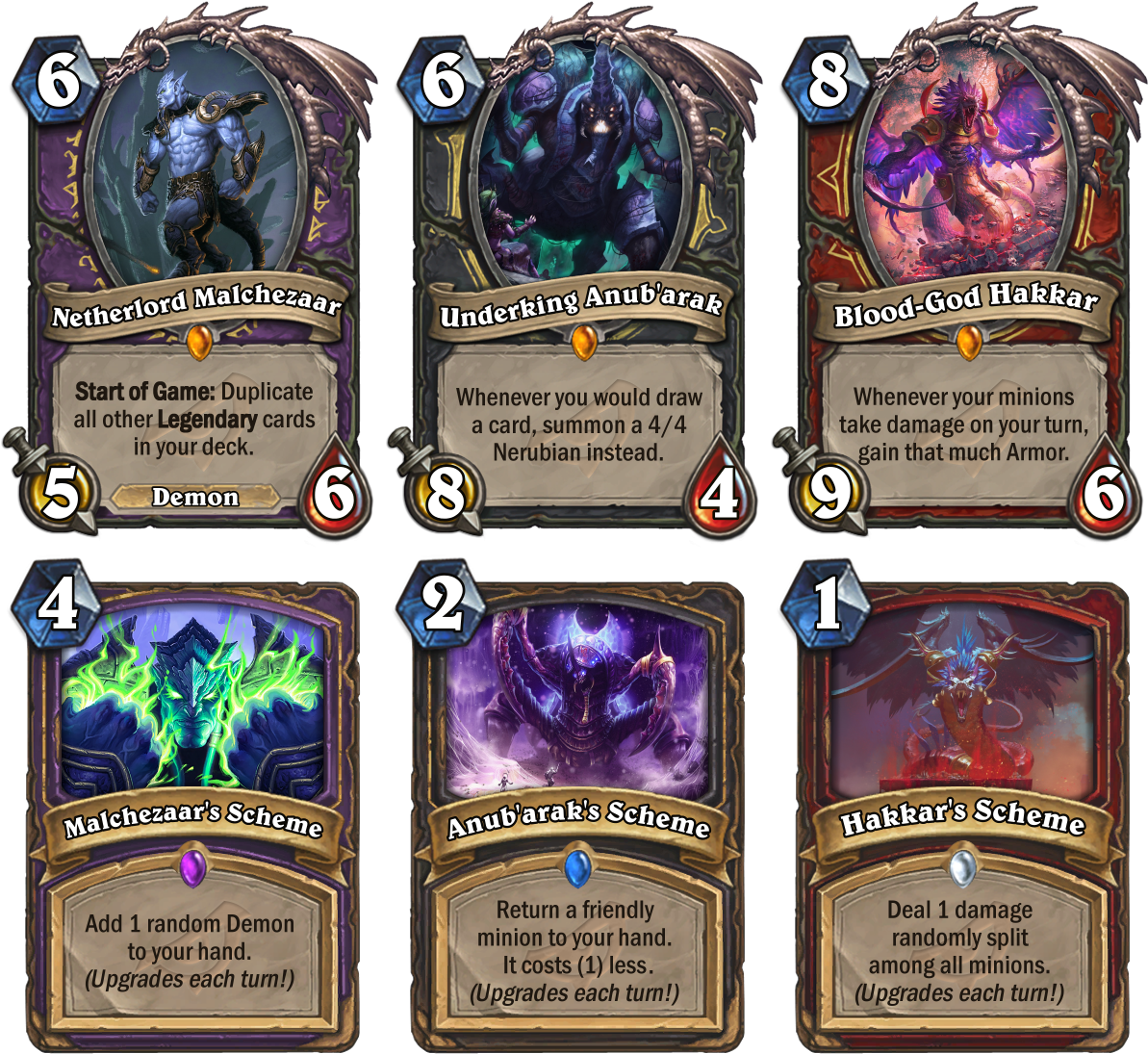 An Evil Trio Back To Ruin Celebrations - Marvel Hearthstone Clipart (1200x1112), Png Download