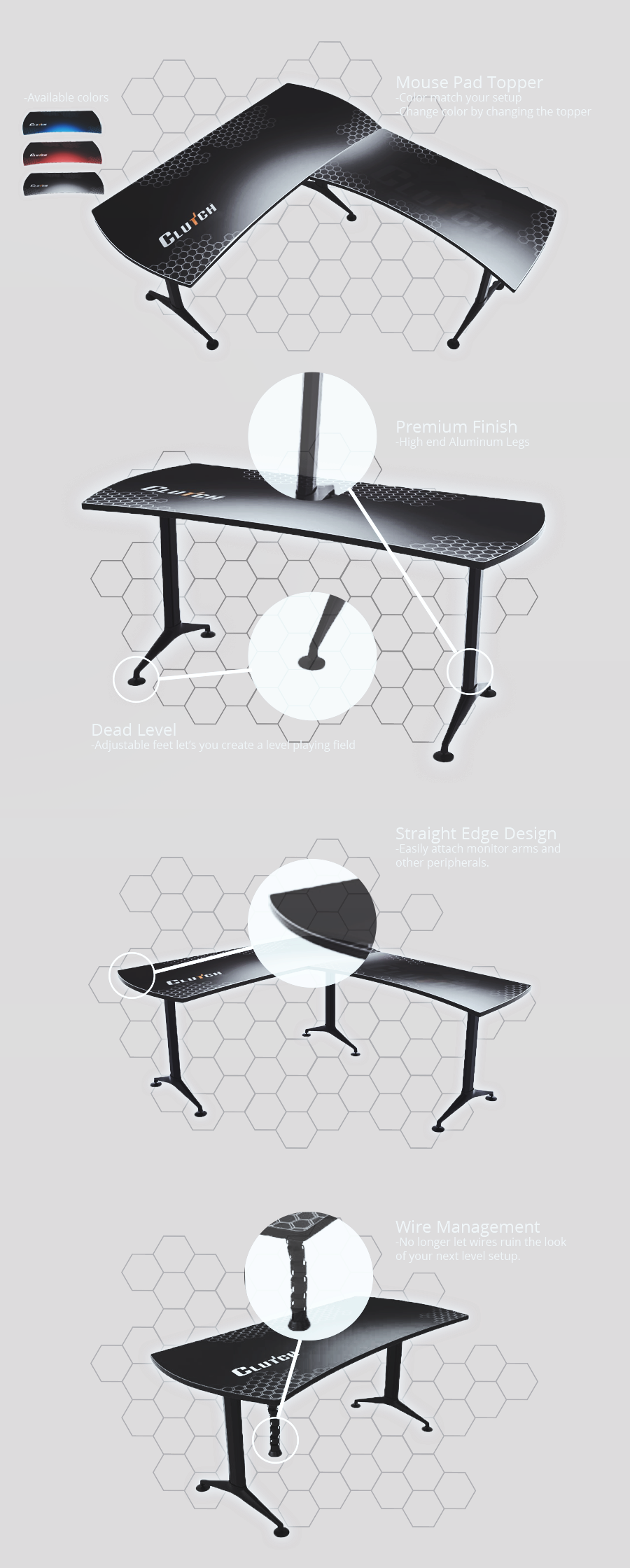 Perfect For Your Gaming Setup, Our New Clutch Gaming - Outdoor Table Clipart (900x2240), Png Download