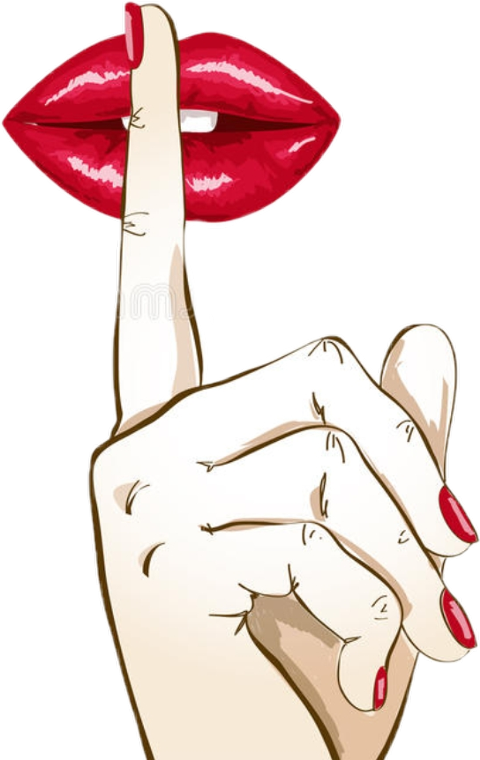 Download Shh Hand Clipart Png Download - PikPng