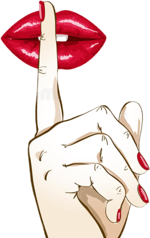 Shh Hand Clipart (480x760), Png Download.