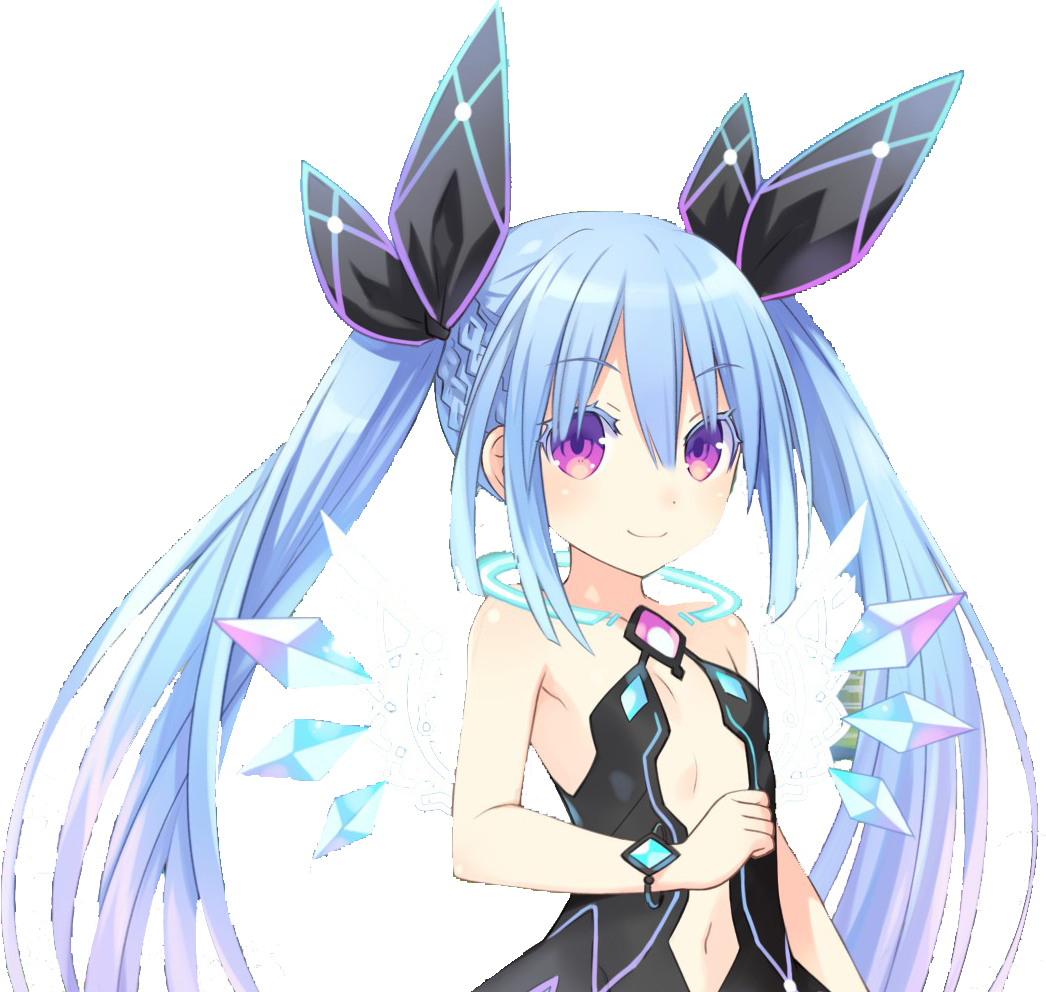 💬 On Twitter - Hyperdimension Neptunia Blue Hair Clipart (1046x992), Png Download