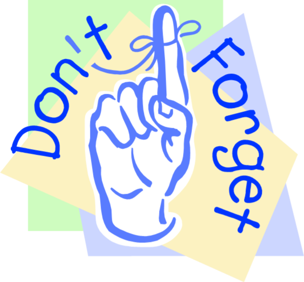 Dont Forget - Friendly Reminder Clipart - Png Download (598x556), Png Download