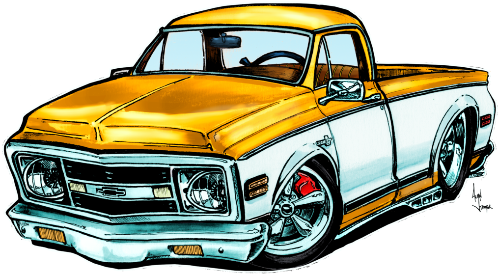 Classic Car Clipart Classic Truck - Chevrolet C/k - Png Download (1024x584), Png Download