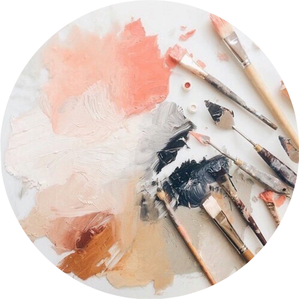 Tumblr Paint Aesthetic Tumblraesthetic Niche Tan Circle - Paint Aesthetic Clipart (1024x1024), Png Download