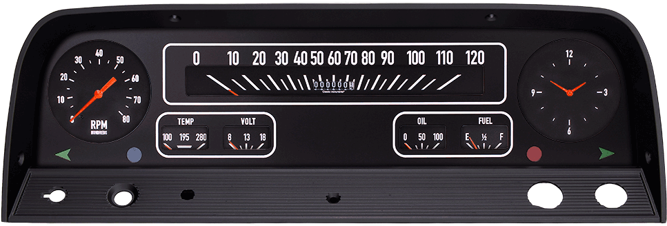 Picture Of 1964-66 Chevy Truck Package - 1964 C10 Instrument Cluster Clipart (1080x720), Png Download
