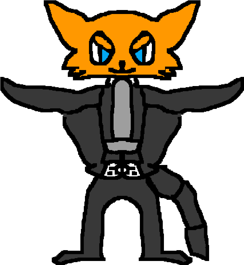 Cat The Cat - Cartoon Clipart (1000x1000), Png Download