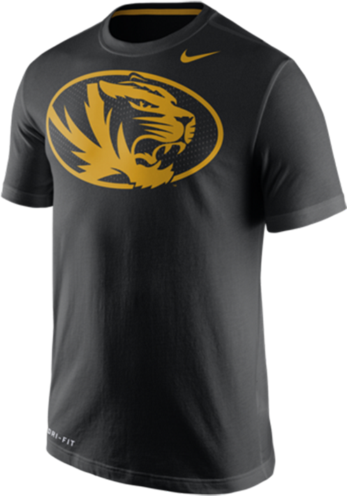 Nike Swoosh Logo, Nike Dri Fit, Tiger T Shirt, Missouri - Mizzou Tigers Clipart (700x1000), Png Download