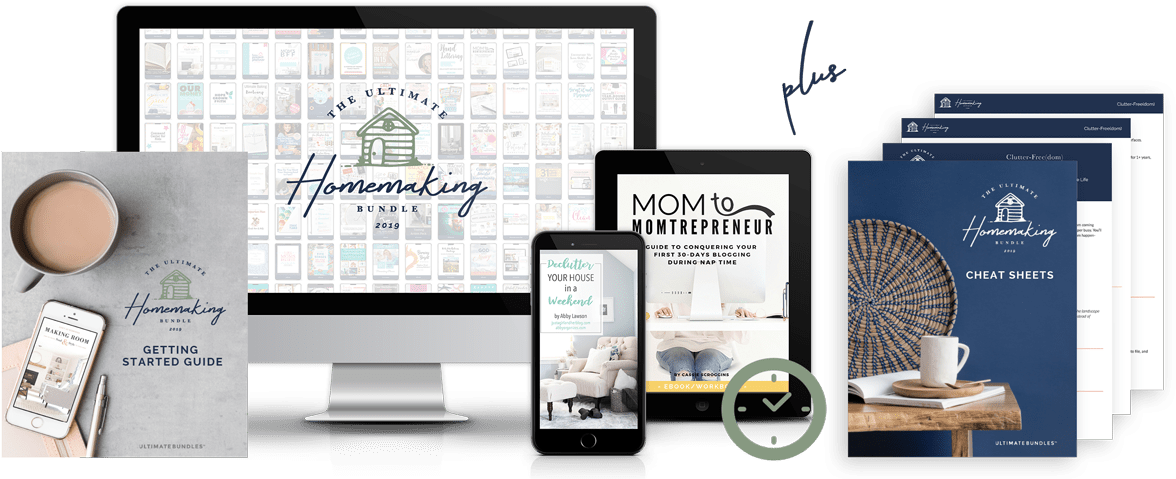 The Ultimate Homemaking Bundle - Homemaking Clipart (1200x483), Png Download