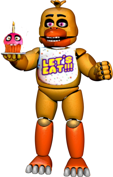 #fnaf #fnaf1 #fnaf6 #rockstar #chica #classic #rockstarchica - Five Nights At Freddy's 6 Chica Clipart (378x600), Png Download