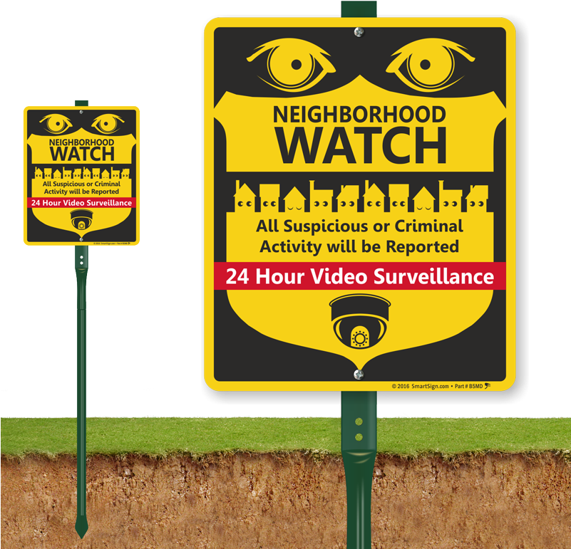 Neighborhood Crime Watch Lawnboss® Sign & Stake Kit - Clean Up Your Dog Shit Meme Clipart (800x800), Png Download
