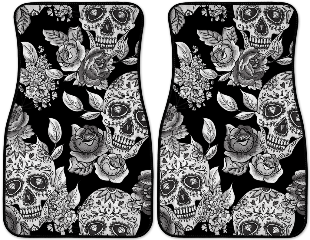 Sugar Skull Pattern Clipart (1024x793), Png Download
