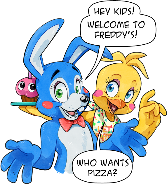 2 Years Ago - Toy Chica X Toy Bonnie Fanart Clipart (640x664), Png Download