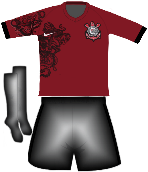 Corinthians Uniforme3 2011 - Kit Do Corinthians Png Clipart (517x599), Png Download