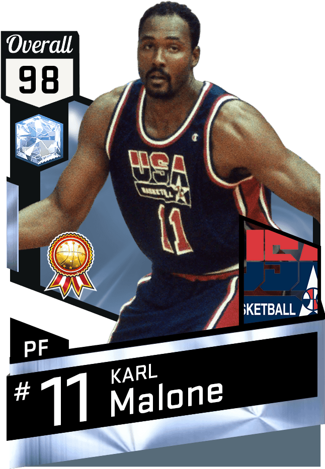 Karl Malone - Diamond Derrick Rose 2k18 Clipart (651x941), Png Download