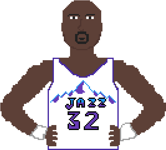 Karl Malone - Illustration Clipart (1024x1024), Png Download