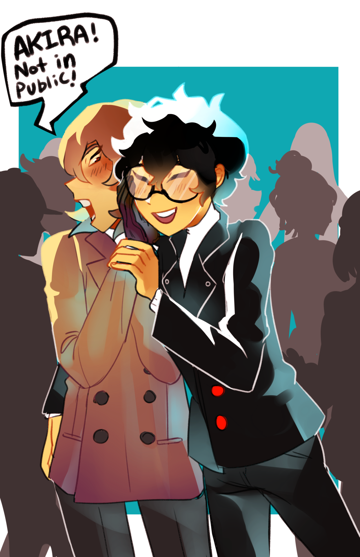 Akira He Has A Reputation To Uphold Back Off Love These - Persona 5 Akeshu Clipart (1242x1920), Png Download