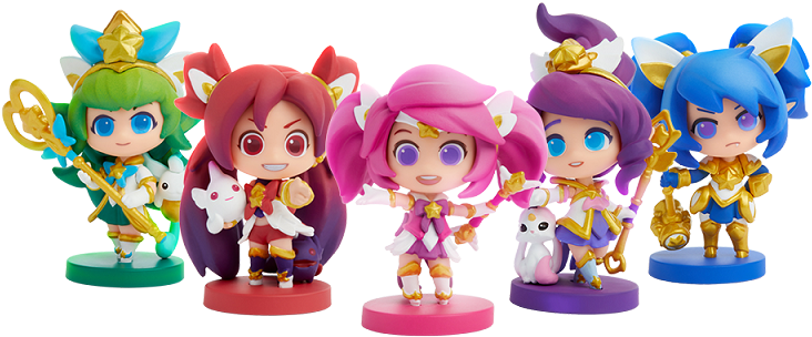 Figuras Lol Minis Star Guardian Team - Star Guardian Team Minis Clipart (800x800), Png Download
