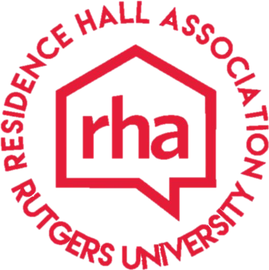 The Rha Official Logo Shall Be The Red Rha Circular - Rutgers Rha Clipart (741x660), Png Download