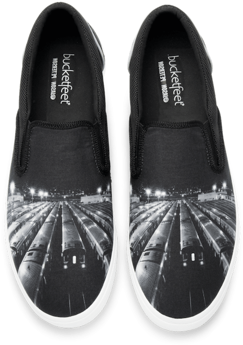Chicago Gift Guide 2016 Bucketfeet 'l' Shoes - Ballet Flat Clipart (764x764), Png Download