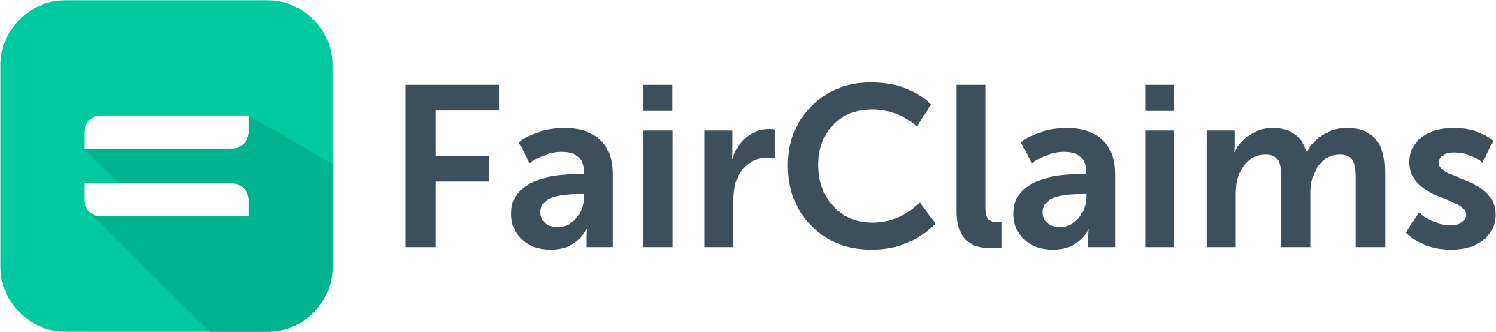 Fair Claims A Saas Platform For Online Dispute Resolution - Fairclaims Logo Clipart (2140x476), Png Download