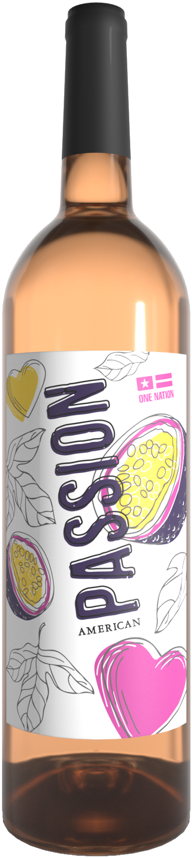 American Passion Fruit, Strawberry, Apple Wine - Beer Bottle Clipart (498x1992), Png Download