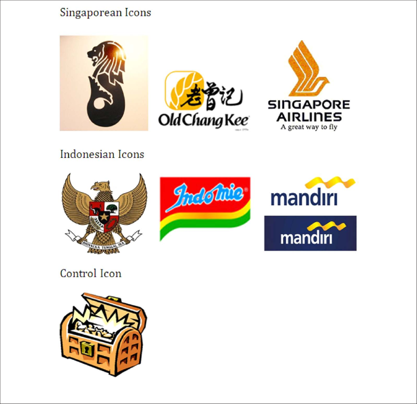 The Cultural Icons Used In The Affective Transfer Task - Graphic Design Clipart (850x823), Png Download