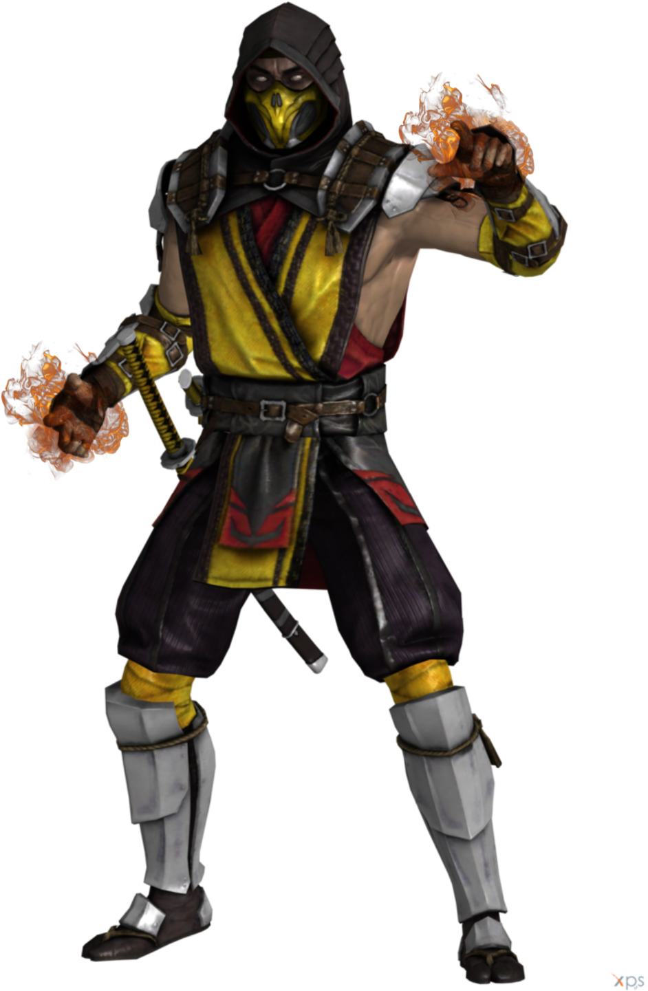 #scorpion #mk11 #mkx #mobile #hanzo #freetoedit - Mortal Kombat 11 Clipart (1024x1457), Png Download