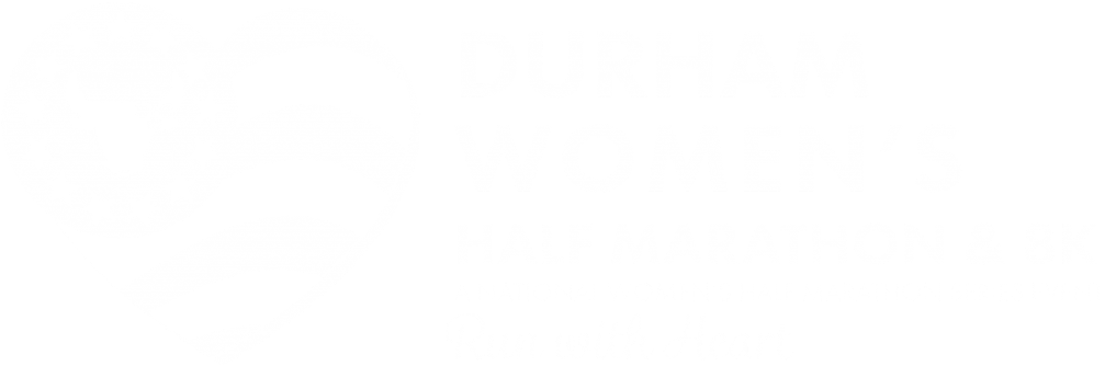Durham Women's Half Marathon And 8k Logo Reverse - National Women's Half Marathon Clipart (1024x349), Png Download