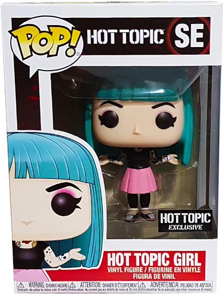 Hot Topic Girl Hot Topic Exclusive Pop Vinyl Figure - Hot Topic Girl Hot Topic Exclusive Funko Pop Clipart (600x600), Png Download