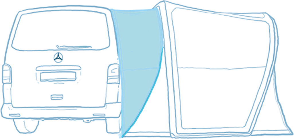 Marco Polo - Mercedes Marco Polo Tent Clipart (1038x619), Png Download