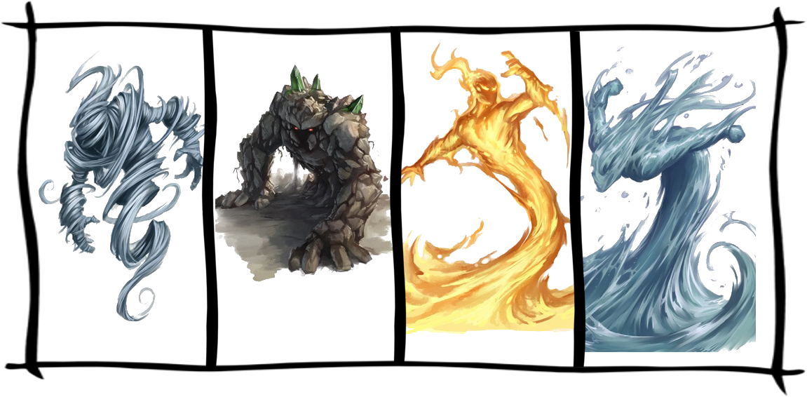 There Are 4 Type Of Elementals - Elemental Clipart (1160x585), Png Download