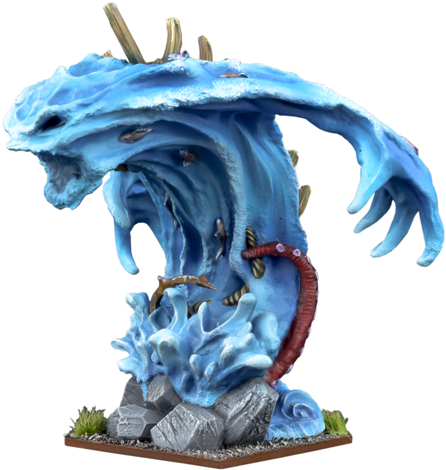 Where The Elementals Touch The Base, There Are Splashes - Greater Water Elemental Miniature Clipart (1000x1000), Png Download