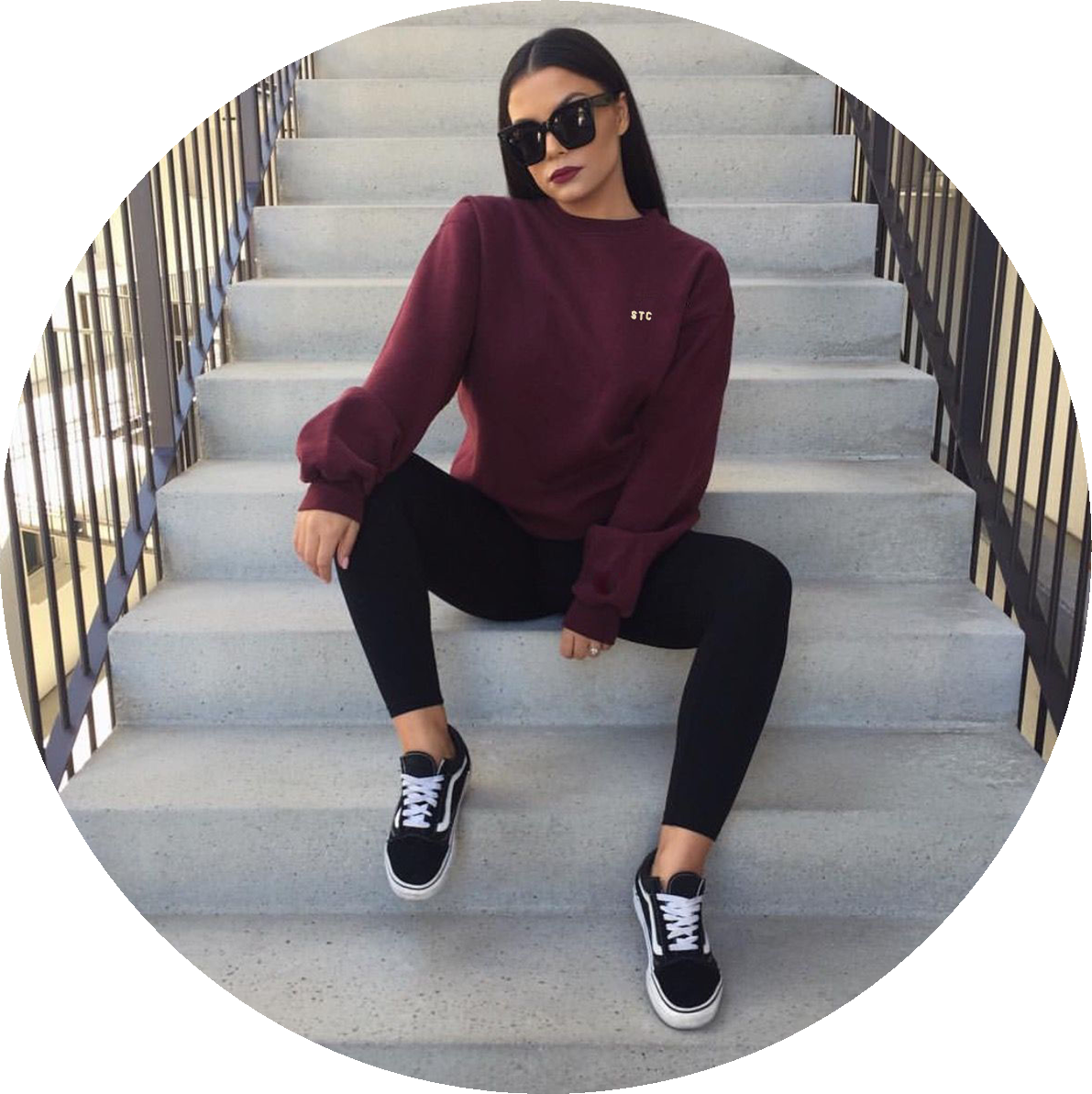 Comfort - Baddie Outfit With Vans Clipart (1191x1193), Png Download