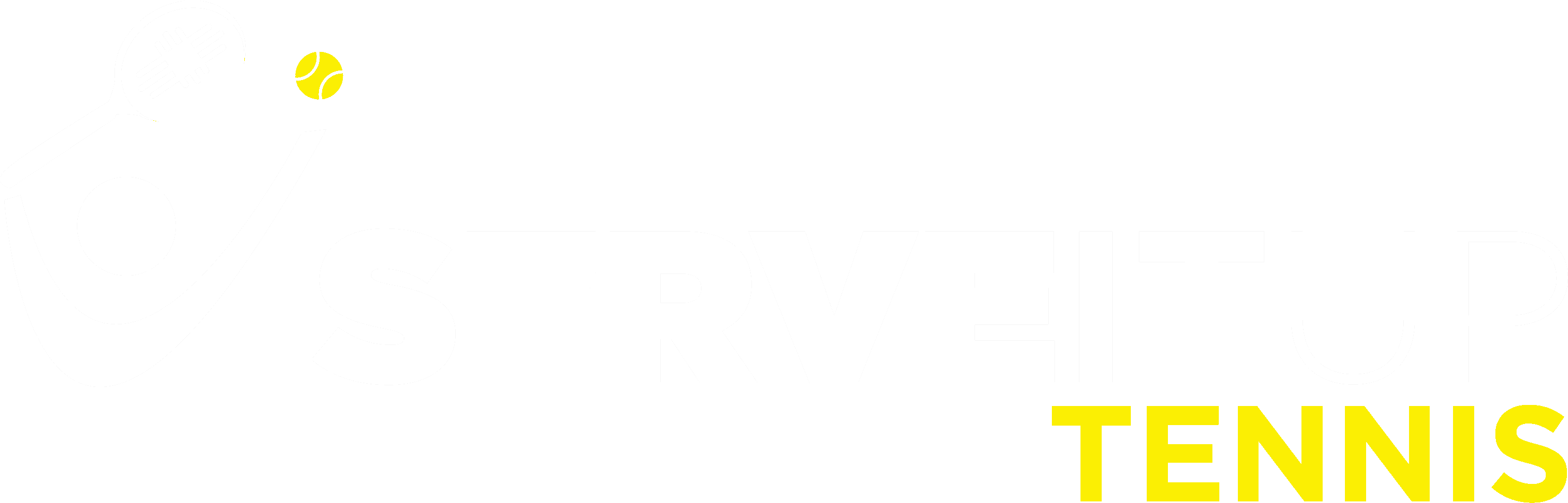 Serve It Up Tennis - Graphics Clipart (2978x1021), Png Download