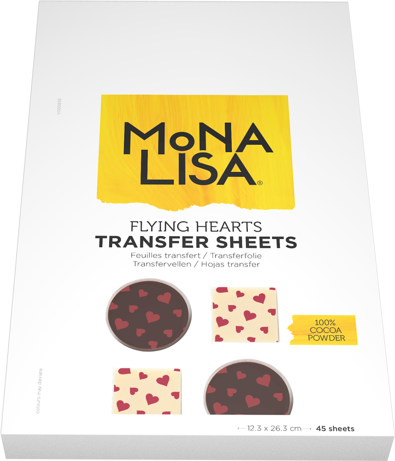 Transfer Sheets Flying Hearts - Mona Lisa Tart Cup Clipart (999x1000), Png Download