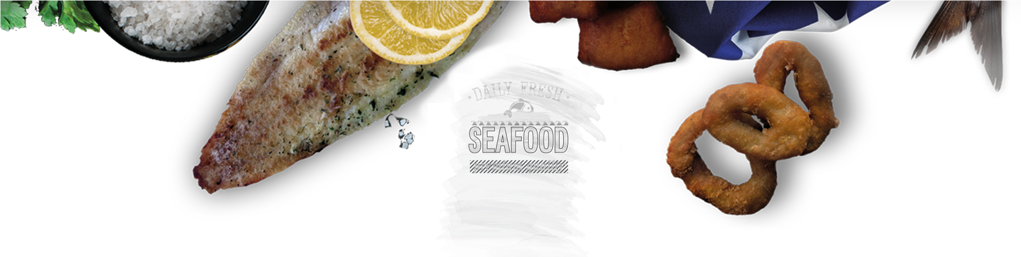 Daily Fresh Fish - Lemon Clipart (2100x518), Png Download