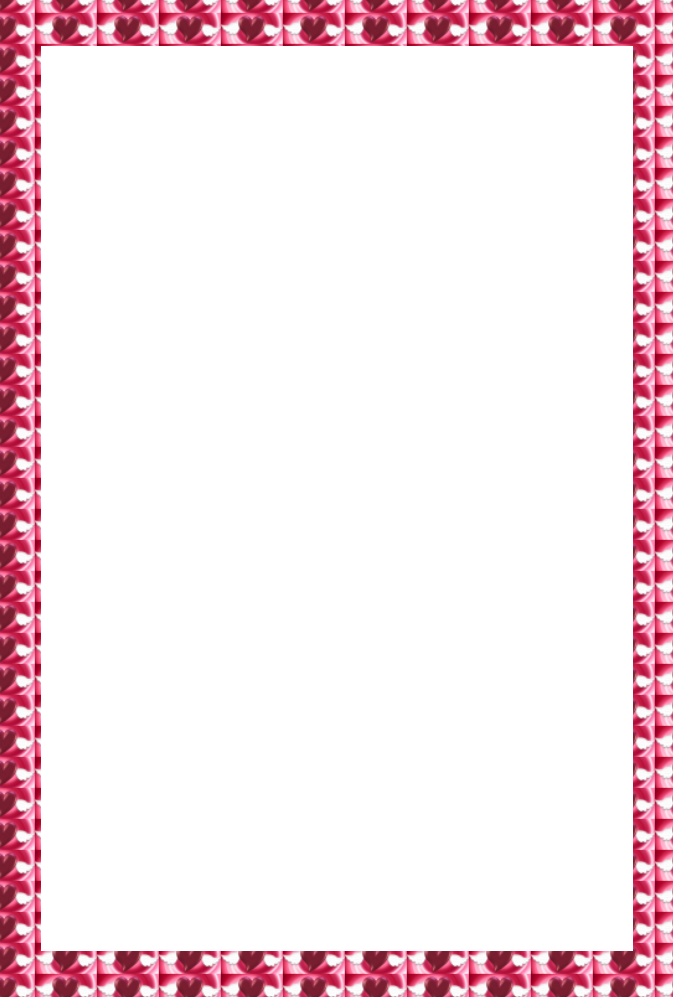 Flying Heart Valentine Frame Photoshop Cs5 - Carmine Clipart (673x997), Png Download