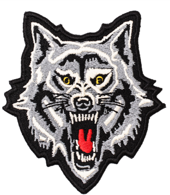 Wolf Parche Clipart (550x695), Png Download