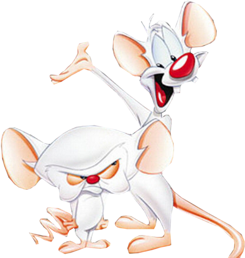 Drawings Of Pinky And The Brain Clipart (530x600), Png Download