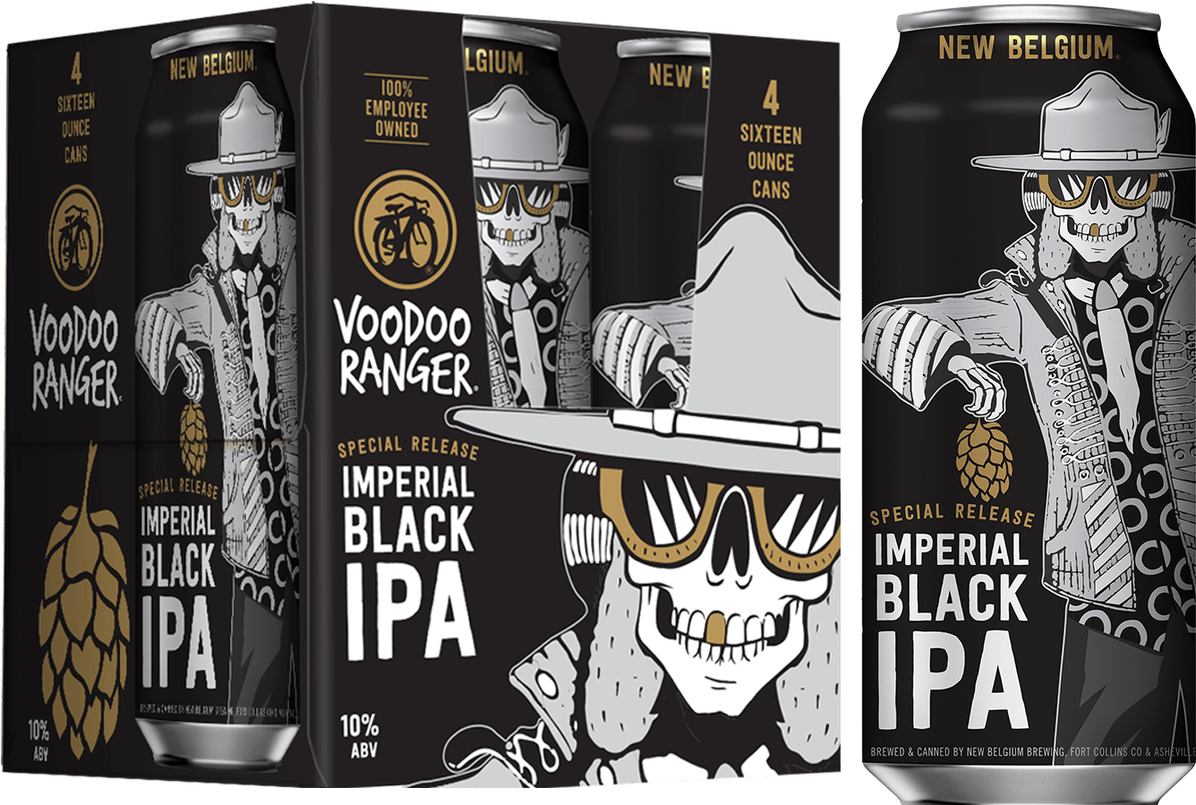 Voodoo Ranger Imperial Black Ipa - New Belgium Voodoo Ranger Clipart (1600x900), Png Download