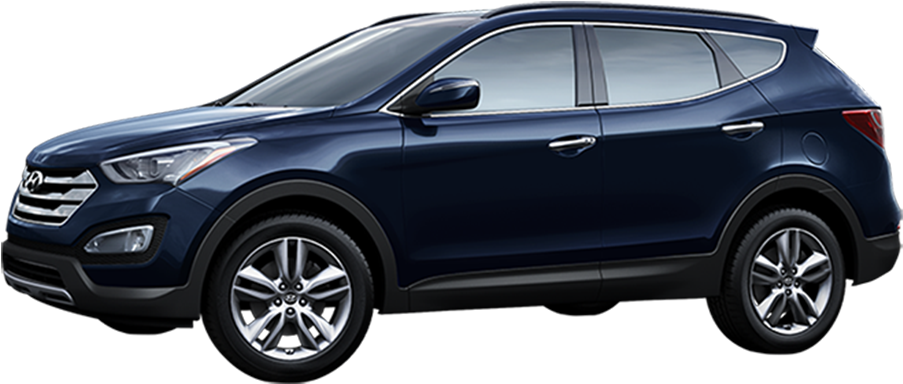 2016 Hyundai Santa Fe Sport - Hyundai Santa Fe Xl Black Clipart (1000x562), Png Download